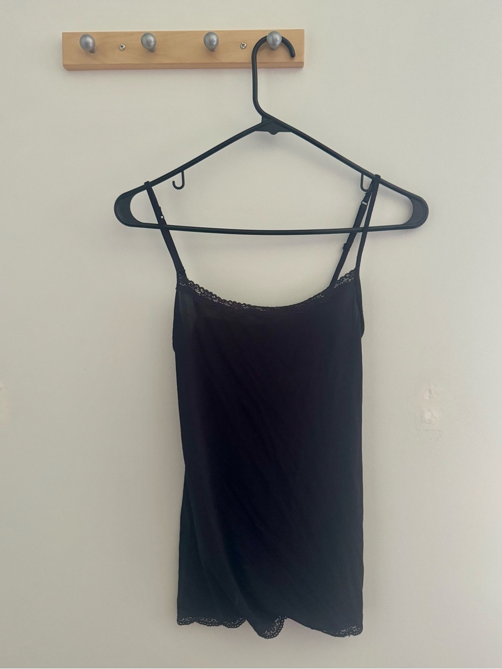 Jockey Black Lace-Trim Camisole